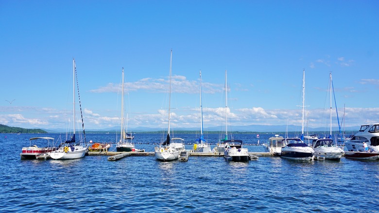 Sailboats in Westport, New York