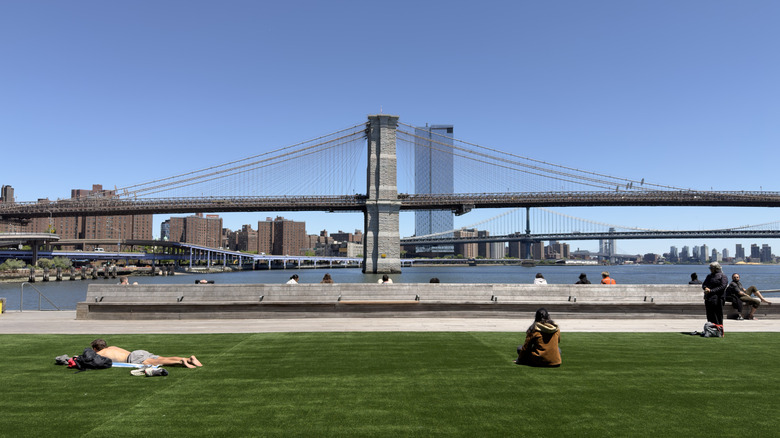 Brooklyn Bridge waterfront greenway South Street