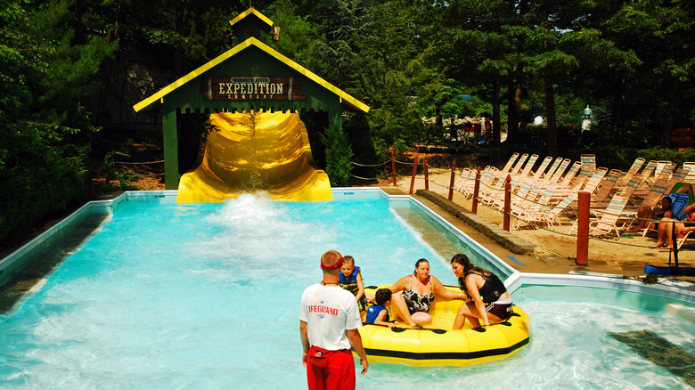 waterpark ride at Splish Splash