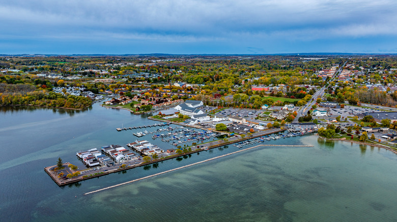 Overhead view of Canandaigua, NY