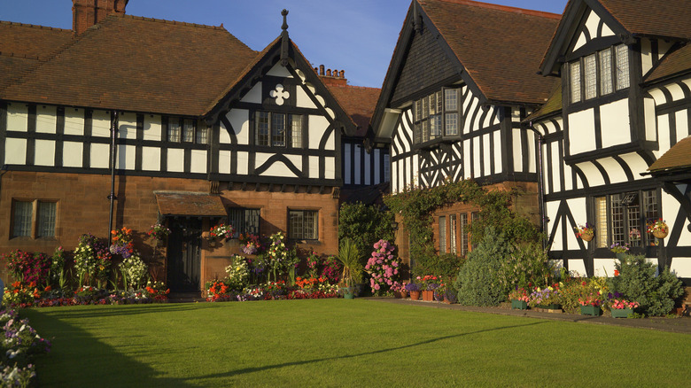 A Tudor-style lodge