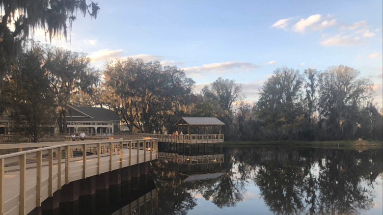 a pier on Lake Okahumpka