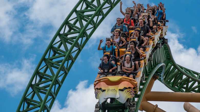 Busch Gardens coaster train Cheetah Run