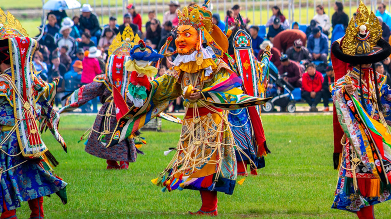 Celebrations at the Naadam Festival in Mongolia