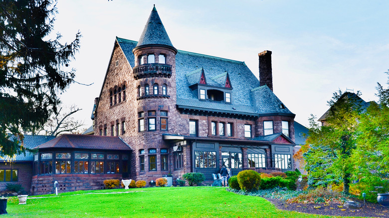 The grounds of Belhurst Castle and Winery in Geneva, New York.