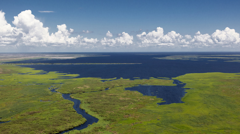 Aerial view of Lake Okeechobee