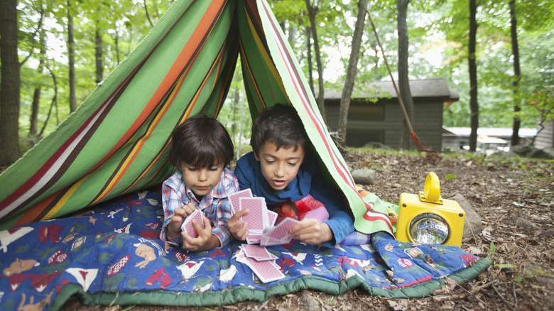 Kids camping