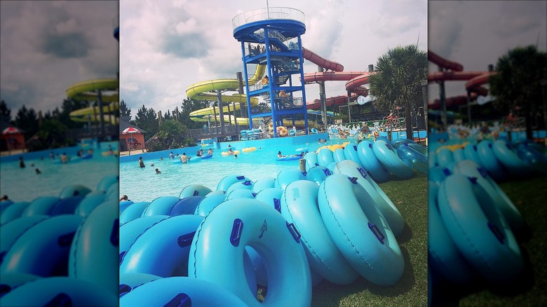 Free tubes available at Gulf Islands Waterpark