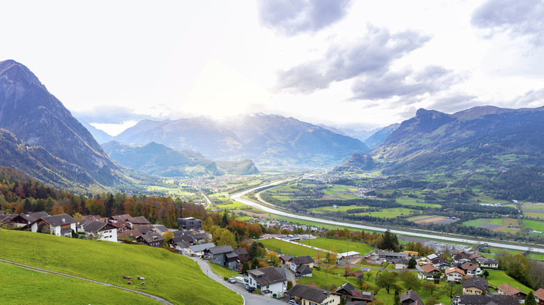 Liechtenstein aerial view