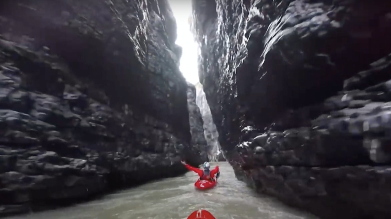 inside Scimitar Canyon kayakers first expedition
