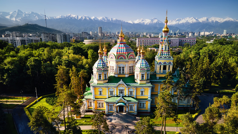 Zenkov Cathedral in Almaty, Kazakhstan