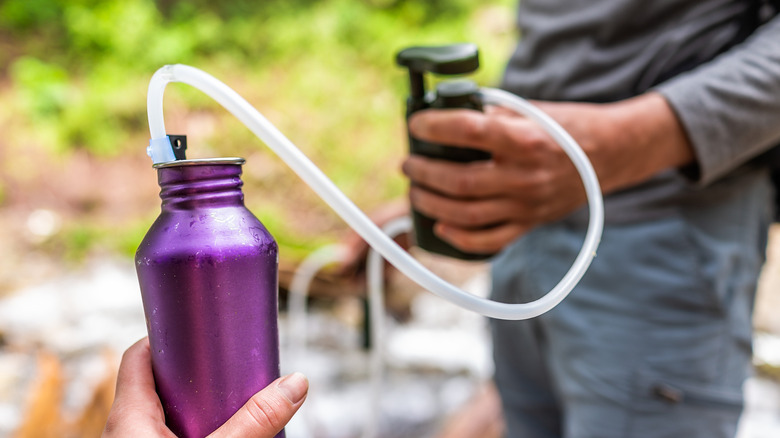 Portable water pump filtration system