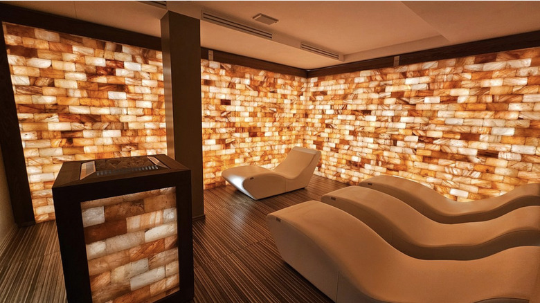 Spa beds at Palazzo Fiuggi.