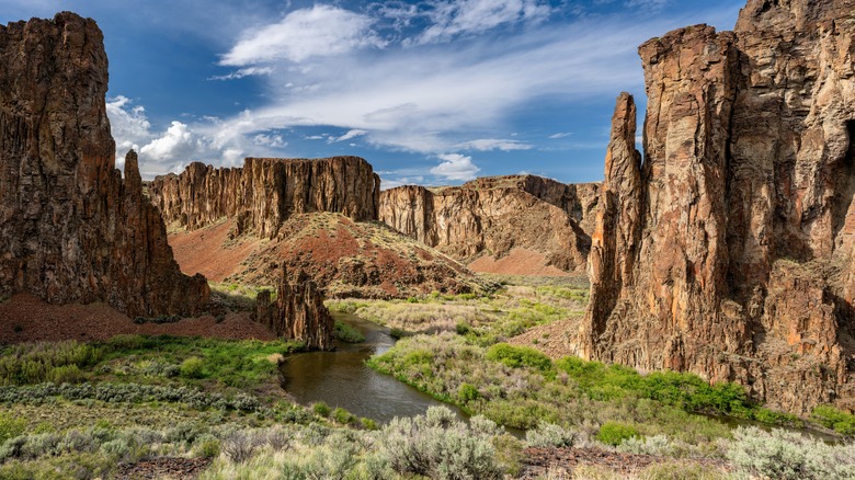 The picturesque Owyhee River Canyon in eastern Oregon