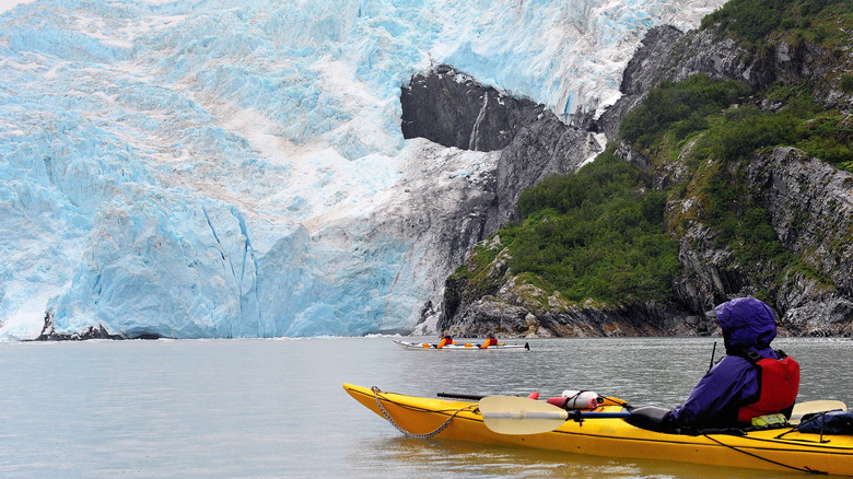 Kayakers in Prince William Sound