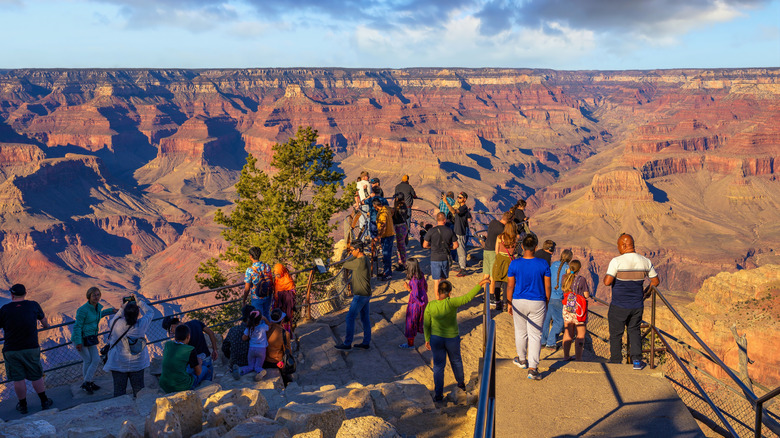 visitors at the South Rim