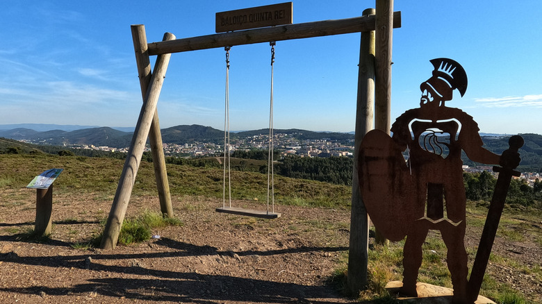 The viewpoint on the Trilho dos Romanos in Valongo, Portugal