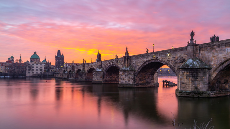 Charles Bridge at sunrise