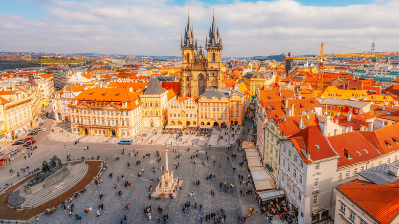 Old Town Square from above
