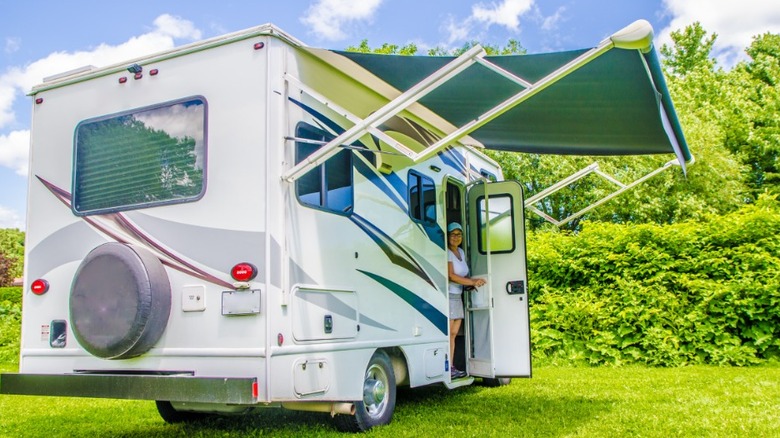 rv with awning out
