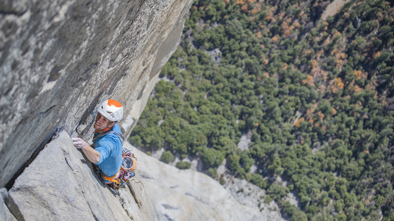 rock climber in Yosemite