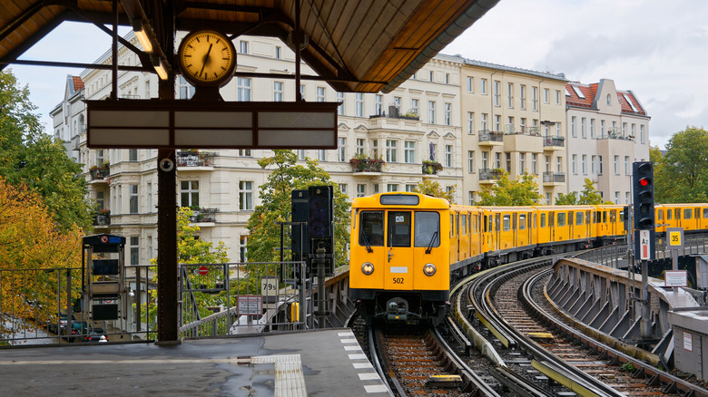 Metro train in Europe
