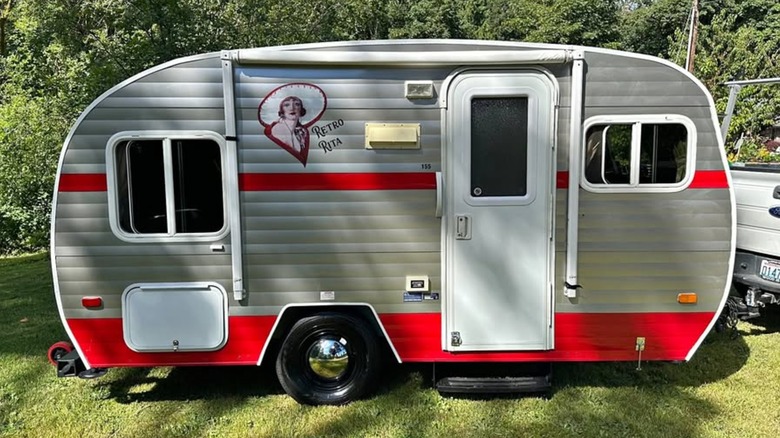 a 2016 Whitewater Retro camper