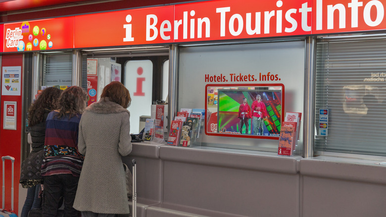 tourist info desk in Berlin