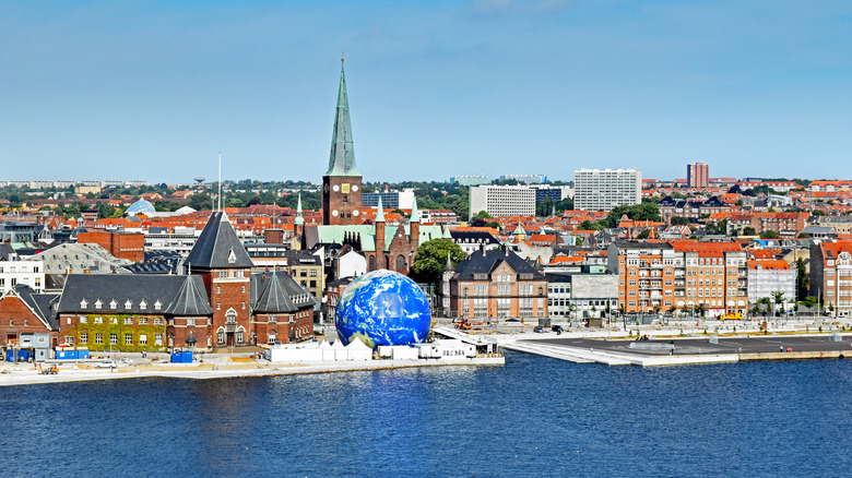 View of Aarhus from the water