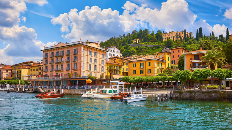 Viewpoint of Bellagio from the water