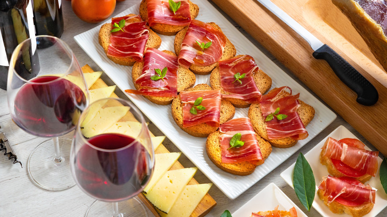 Spanish tapas appetizers