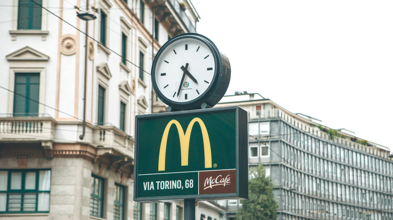 McDonald's sign in Italy