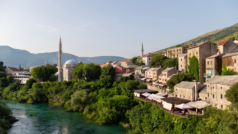 Mostar and adjacent river