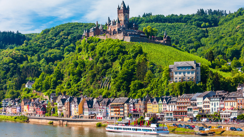 A view of Cochem, Germany and the Moselle River