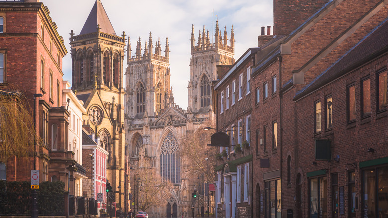 morning light on York Minster Cathedral in York
