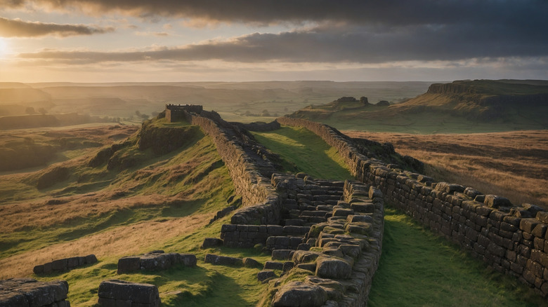 A fort and significant section of Hadrian's Wall