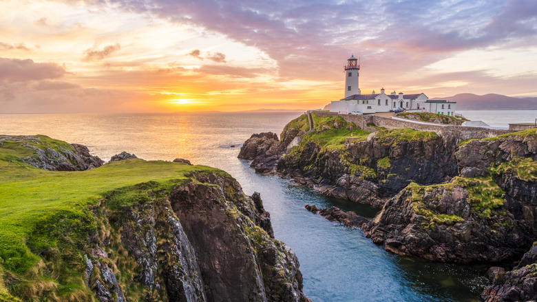Sunset over the County Donegal coastline
