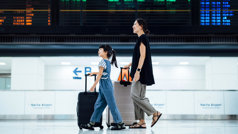 travelers in airport