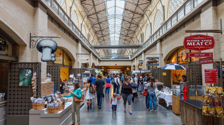 A view inside the Ferry Building Marketplace