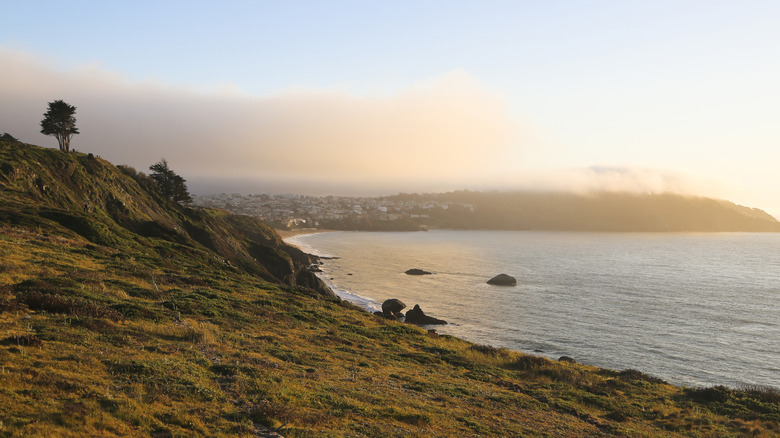 views of the Pacific from Presidio Park