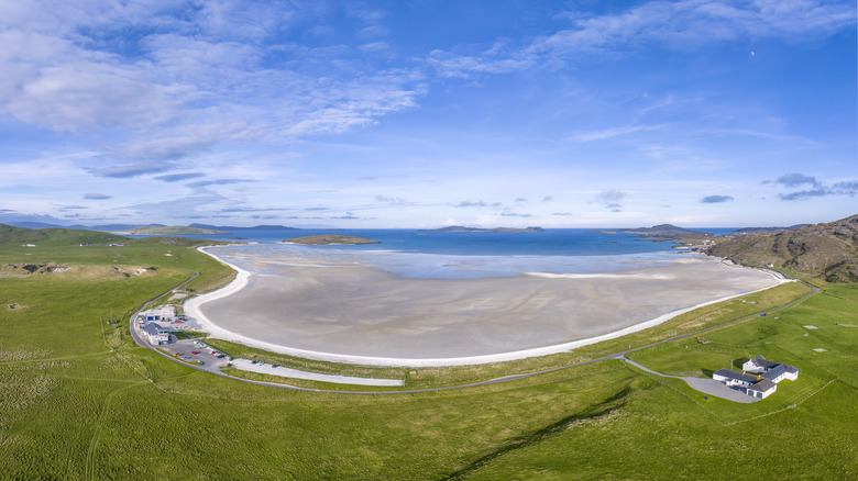 Panorama of Traigh Mhor beach, Isle of Barra