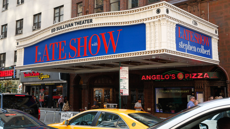 Late Show Stephen Colbert marquee