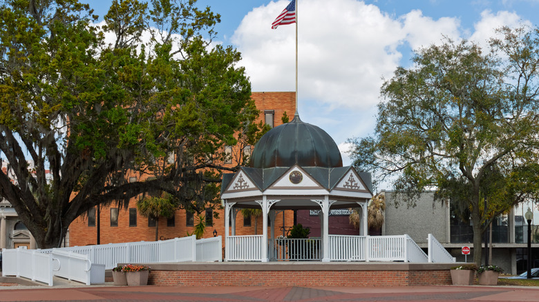 bandstand in city center