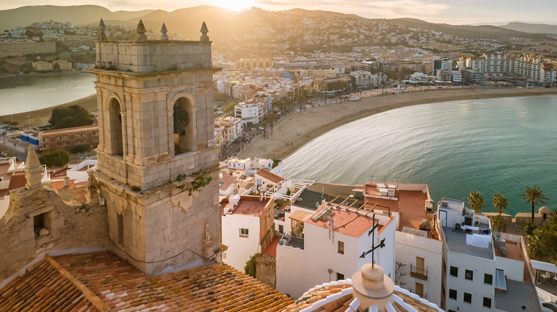 Ariel view of Peñíscola castle