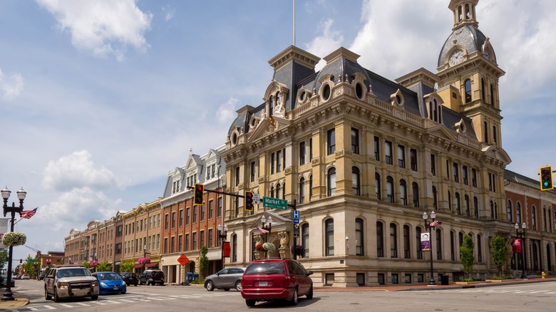 The Wayne County Courthouse in Wooster, Ohio