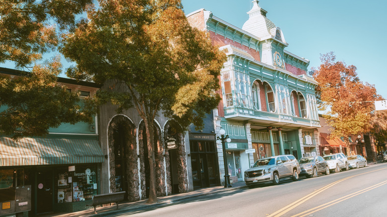 Storefronts in Downtown St. Helena, California