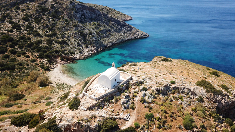 Galissas Beach in Syros Greece