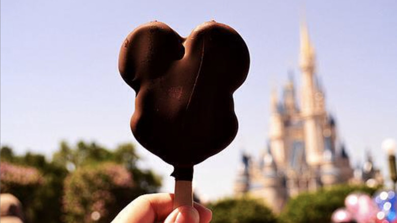 Mickey ice cream bar in Disney World