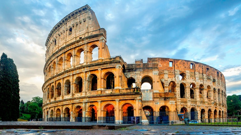 View of Colosseum in Rome