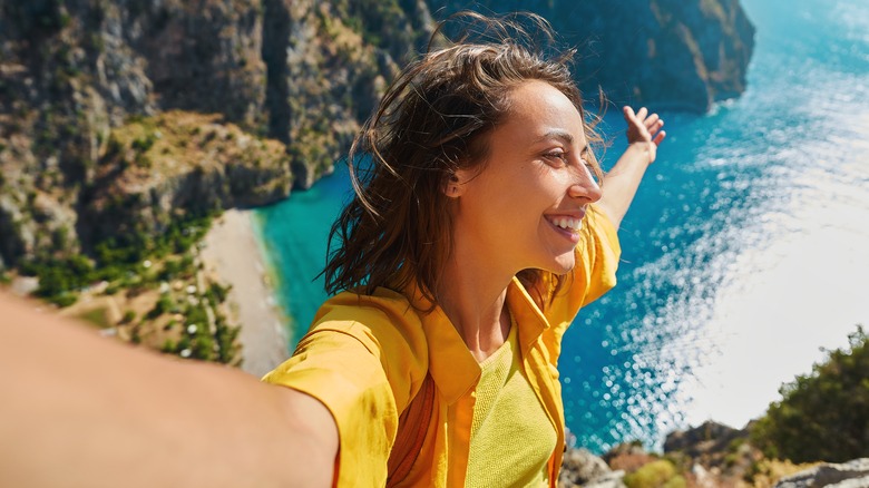 Girl taking a selfie 